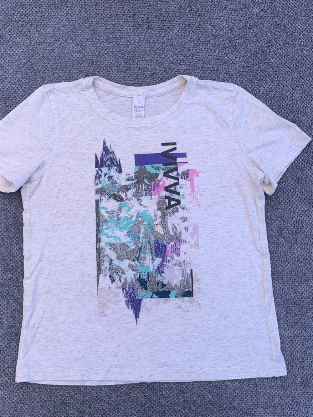 Ivivva by Lululemon Graphic Cotton T-shirt size 10